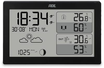 Weerstation Binnen en Buiten - Hygrometer Draadloos - Luchtvochtigheidsmeter