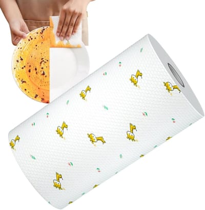 Keukenpapierhanddoeken - Papieren handdoeken Afwasdoeken - Keuken schoonmaken - Sterk absorberend vermogen - 20x12x12cm - Wit