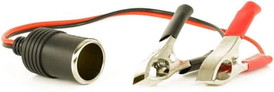 Evion Kabel Accuklemmen naar 12V Vrouwelijk - Aansluitkabel Baitboat Accu - Kabelset Karpervisserij