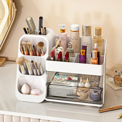 Unyqoos® Perfecte Make-up Organizer met Schuifladen voor Elegante Opbergruimte en Gemakkelijk Onderhoud