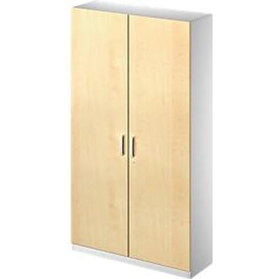 Schäfer Shop Genius Archief-/garderobekast TETRIS SOLID, 5 ordnerhoogten, b 1200 mm, esdoornpatroon/blank aluminium