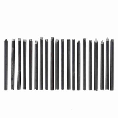 Dailygoods- Beitel Hoge Hardheid - Sieraden Gereedschap - Aambeeld Beitel Set - 20 Stuks - Duurzaam - Ideaal voor DIY Sieraden - Sieradengereedschap