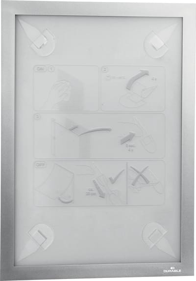 Duraframe Durable 484323 A4 zilver | 20 stuks