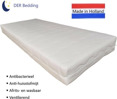 7-zones Pocketveringmatras Pocketvering Matras Pocket met afdeklaag Traagschuim 100x200 - 22 cm