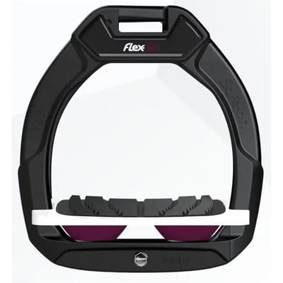 Veiligheidseisen in de paardensport Geleide Grip Zwart/Wit/Pruim Flex-On Safe-On
