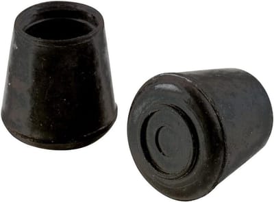 Stoel Pootsokjes - Meubelbeschermers - Vloer Beschermen - Wrijvingsstrakke Pasvorm - 7/8 Inch - Zwart
