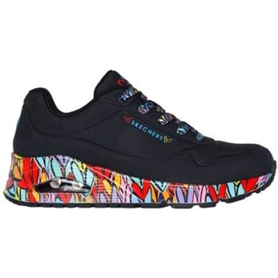Skechers Sport Casual UNO RAVAGED LOVE Sneakers Vrouw 177918 BKMT