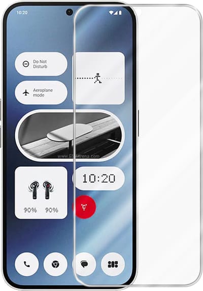 Cadorabo Screenprotector geschikt voor Nothing Phone 2a - Pantser film Beschermende film in KRISTALHELDER Geharde (Tempered) display beschermglas in 9H hardheid met 3D Touch