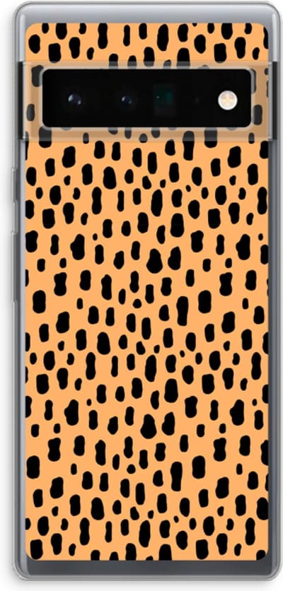 Case Company® - Hoesje geschikt voor Google Pixel 6 Pro hoesje - Panter - Soft Cover Telefoonhoesje - Bescherming aan alle Kanten en Schermrand