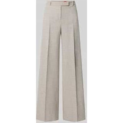 Wijde broek van katoenmix model 'Herberta'