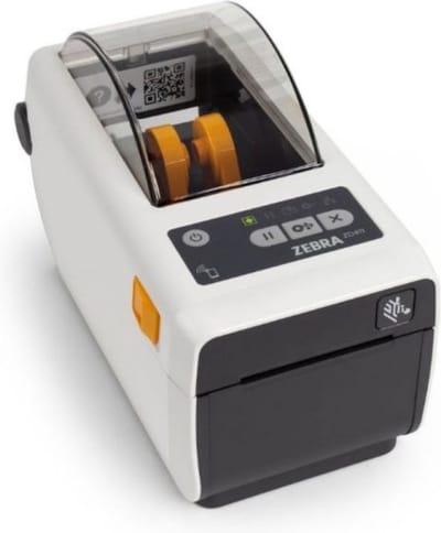 Zebra ZD411, 8 dots/mm (203 dpi), RTC, EPLII, ZPLII, USB, USB Host, BT (BLE), Ethernet, wit