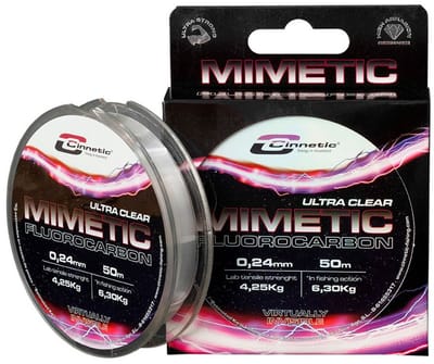 Cinnetic Mimetic Flurocarbon 150 M Zwart 0.170 mm
