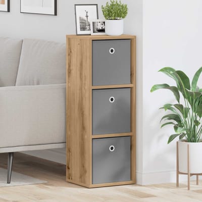 vidaXL - Dressoir - Artisan - Eiken - 30,5 - x - 27 - x - 84,5 - cm