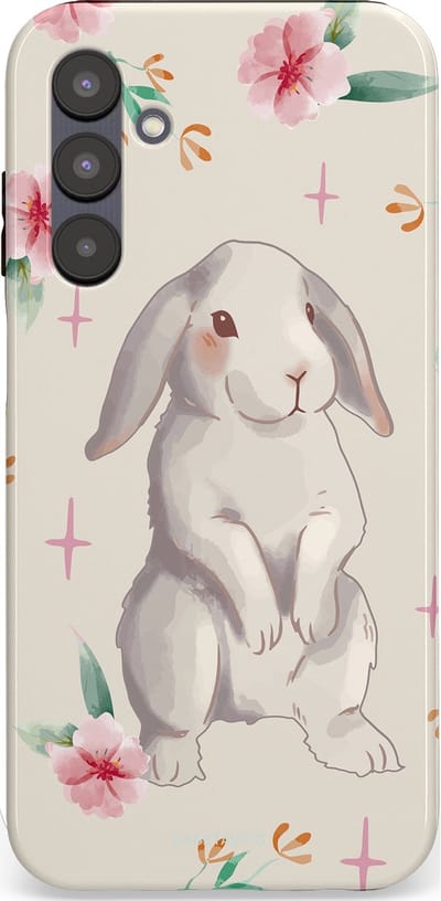 Casetastic Hoesje Geschikt voor Samsung A25 - Stijlvolle Beschermende Duo-layer Case - Klein konijntje