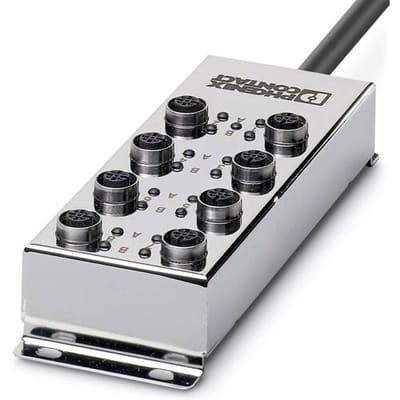 Phoenix Contact SACB-8/16-L- 5,0PVC FB 1555541 Passieve sensor/actorbox M12-verdeler met metalen schroefdraad 1 stuk(s) Piece