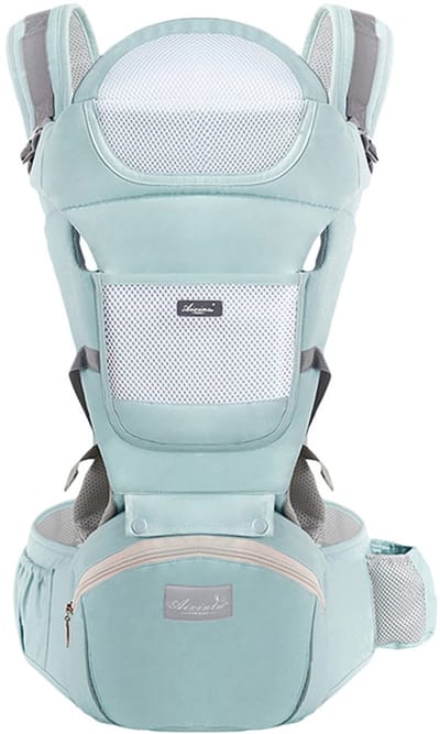 Ergonomische Baby Draagzak Comfort Serie – Multifunctionele Draagzak – Groen – Voor Pasgeborenen tot Peuters – Met Heupzitje
