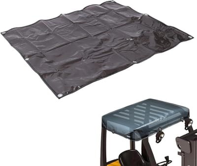 Vorkheftruck Bovenklep - Universele Dakbedekking - Bescherming Cabine - Waterdicht en UV-werend - 135x114cm - Transparant Zwart