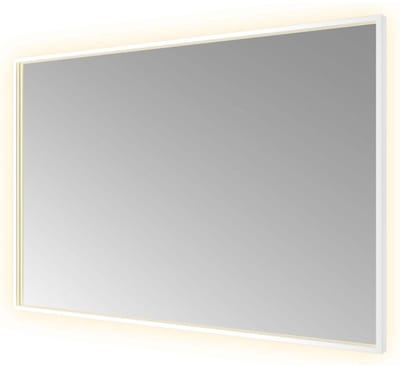Hotbath &More SQU128 Unframed Sunset spiegel 120x80cm met verlichting, spiegelverwarming, kleurwissel, dimbaar en afstandsbediening mat wit
