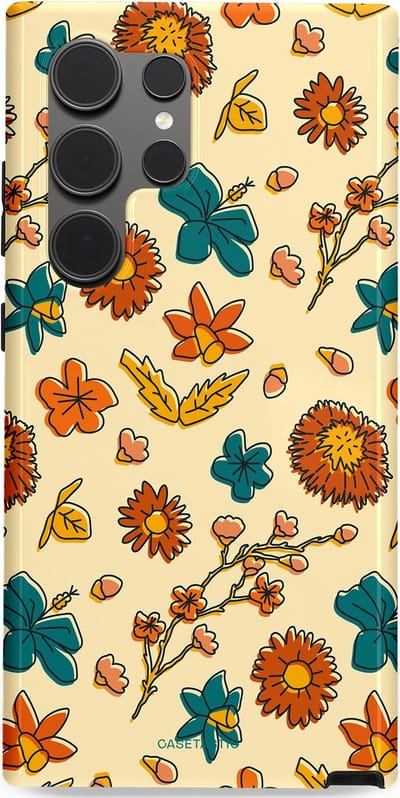 Casetastic Hoesje Geschikt voor Samsung S24 Ultra - Stijlvolle Beschermende Duo-layer Case - Boranisch veld