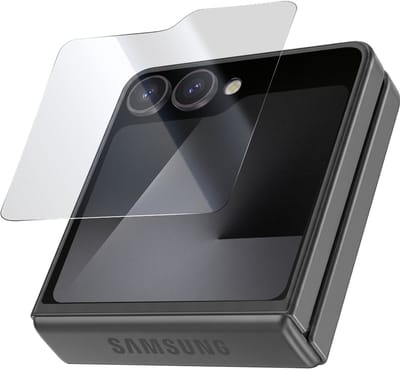 Force Case, Screenprotector geschikt voor Samsung Galaxy Z Flip 7 FE - 2.5D 9H+ Tempered Glass, Transparant