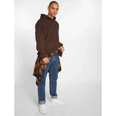 Urban Classics - Blank Hoodie/trui - M - Bruin