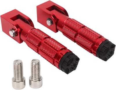 Vouwbare Voetsteunen voor Motoren - 2 Stuks Aluminium Voetsteunen, Antislip, Universeel voor ATV en Go-Kart