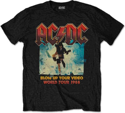 AC/DC Kinder Tshirt -Kids tm 6 jaar- Blow Up Your Video Zwart