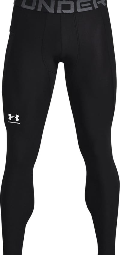 Under Armour UA HG Armour Leggings-BLK Heren Sportbroek - Zwart - Wit