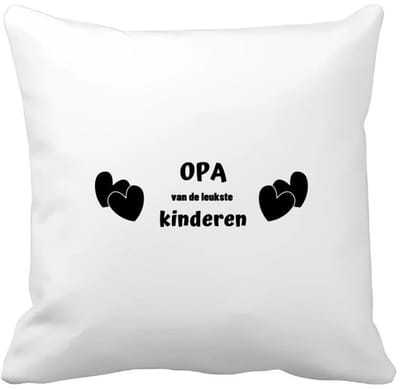Akyol - opa van de leukste kinderen Kussen hoes - Opa - de leukste opa - verjaardag - cadeau voor opa - kado - geschenk - 40 bij 40 cm