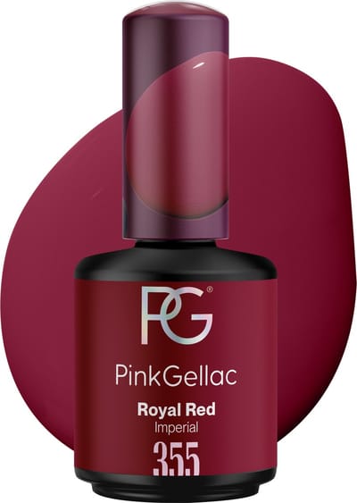 Pink Gellac Gellak - 355 Royal Red 15ml - Rode Gel Nagellak met Creamy Finish - Gellac - Gel Nagels Producten