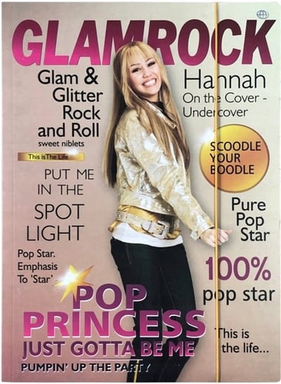 Hannah Montana Map met Elastiek - A4 - Kleurrijk