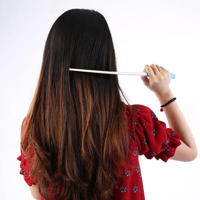 Ergonomische Haarkam - Lange Handgreep - Gemakkelijk Haar Styling - Antislip Materiaal - 1x1x1 cm