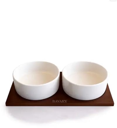 Sora – Serviesschaaltjes – 3-delig – rond 13 cm h 4,5 cm – hout – 30 x 15 cm