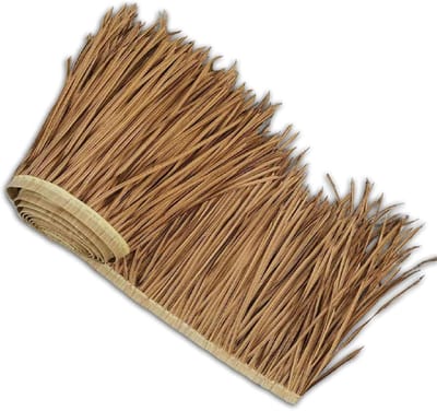 Kunstmatige rieten dakbedekking - Decoratief stro - Tuindecoratie - Weerbestendig polymeer - 05x1m per stuk - Natuurlijk