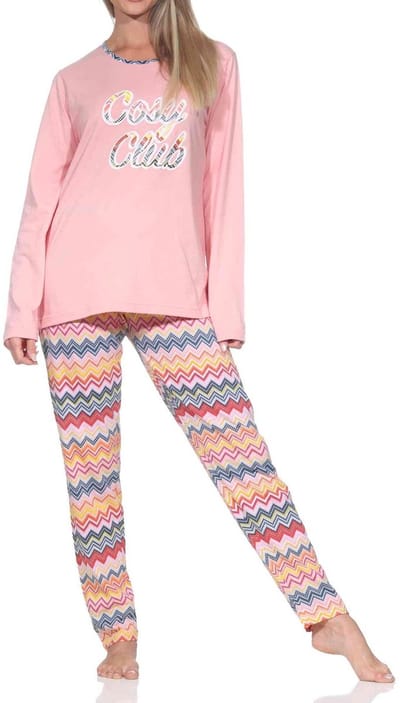 Normann dames pyjama met lange mouwen in een prachtige etnische look