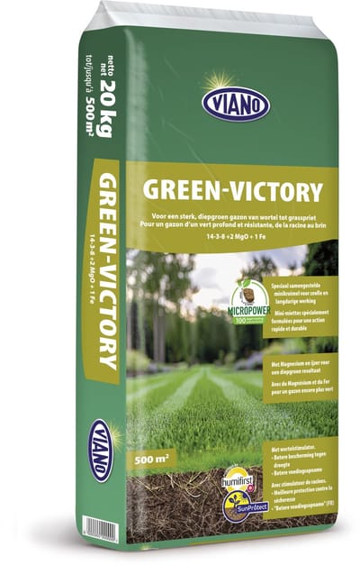 Viano gazonmeststof Green Victory - 20 kg - 500 m²