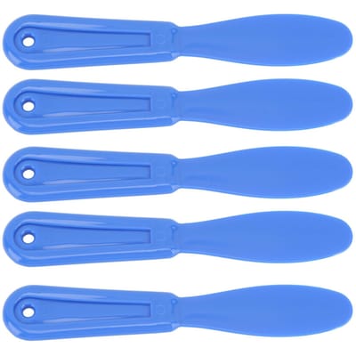 5 stuks Tandheelkundige Plastic Gips spatels Mengmes voor Alginaat Afdrukmateriaal Gips Materialen Donkerblauw donkerblauwe kleur