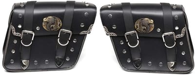 Dailygoods- Motorzadeltassen Waterdicht - 2 Stuks - PU-leer - Links/Rechts - Eenvoudig te Installeren - Afmeting 31x12x31cm - Motorfietstas