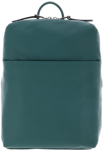 PICARD Leren vrijetijdsrugzak rugzak met laptopvak Pure Backpack Smaragd donkergroen