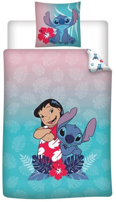 Disney Lilo & Stitch Dekbedovertrek Heroes - 140 x 200 + 65 x 65 cm - Polykatoen