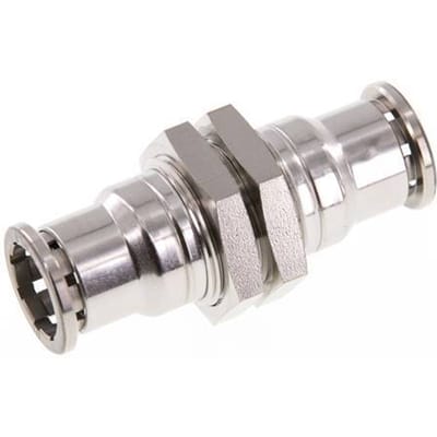 16mm RVS Insteekfitting Schotdoorvoer FKM