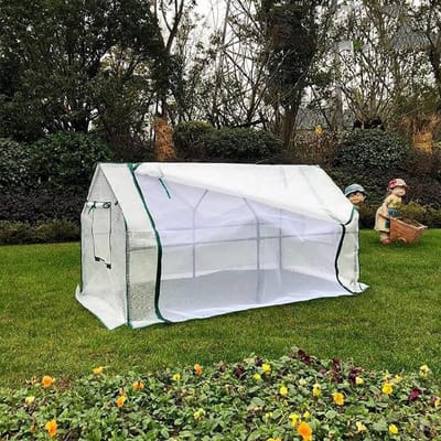 Draagbare Mini Kas - Kweekkas Tuin - Planten Beschermen - Grote Roll-Up Deuren - 70 x 35 x 36 inch