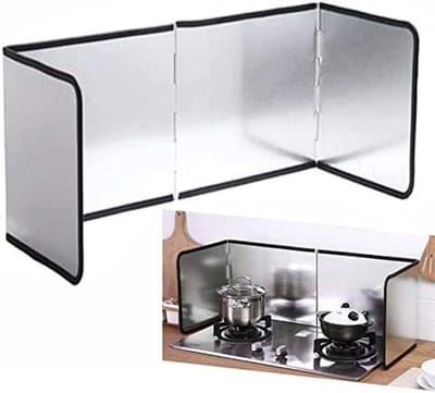 Spatbescherming Pan - Vetvanger Keuken - Schoon Koken - Opvouwbaar Ontwerp - 40 cm - Zwart