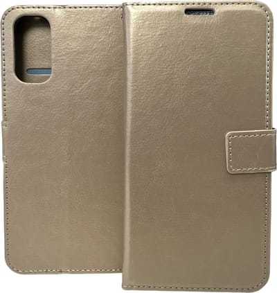 Portemonnee Book Case Hoesje Geschikt voor: Oppo Reno 4 Pro 5G - goud