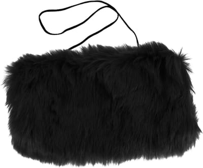 Handwarmer Pouch - Warme Handen Tas - Winterse Warmte - Met Koord Ontwerp - 33x20cm - Zwart