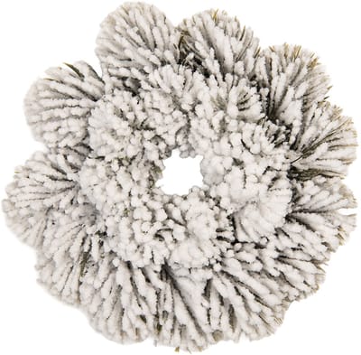 Clayre & Eef Kerstkrans Ø 26 cm Groen Wit Kunststof