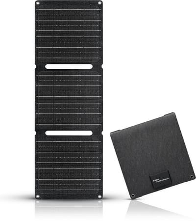 Tech Essentials 30W Zonnepaneel Opvouwbaar - USB-C - USB-A - Draagbaar - Mini