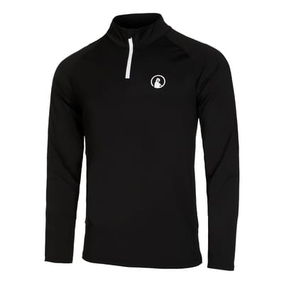 Quiet Please Big Serve 1/4 Zip Longsleeve Heren-Zwart,Wit