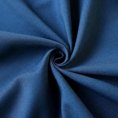 Tafelkleed Rond - Decoratief Kleed - Eettafel Beschermen - Met Franjes - 180 cm - Donkerblauw