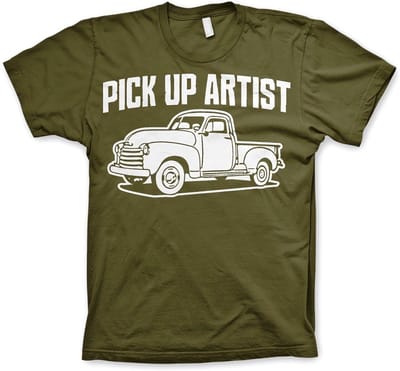Hybris Pick-up artist T-shirt, olijfgroen